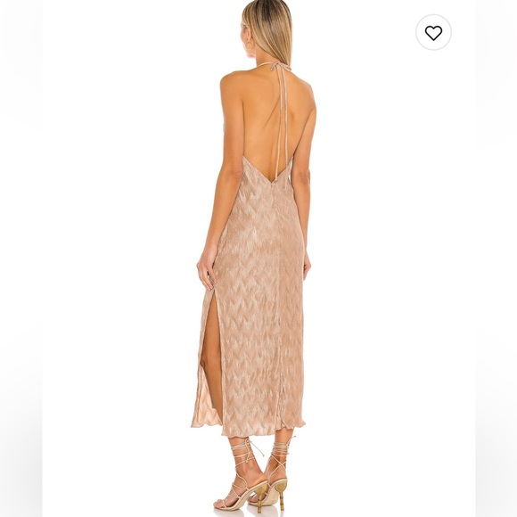 HOUSE OF HARLOW REVOLVE FREDERICK DRESS CHAMPAGNE XXS - SOLD OUT ONLINE - Picture 2 of 4